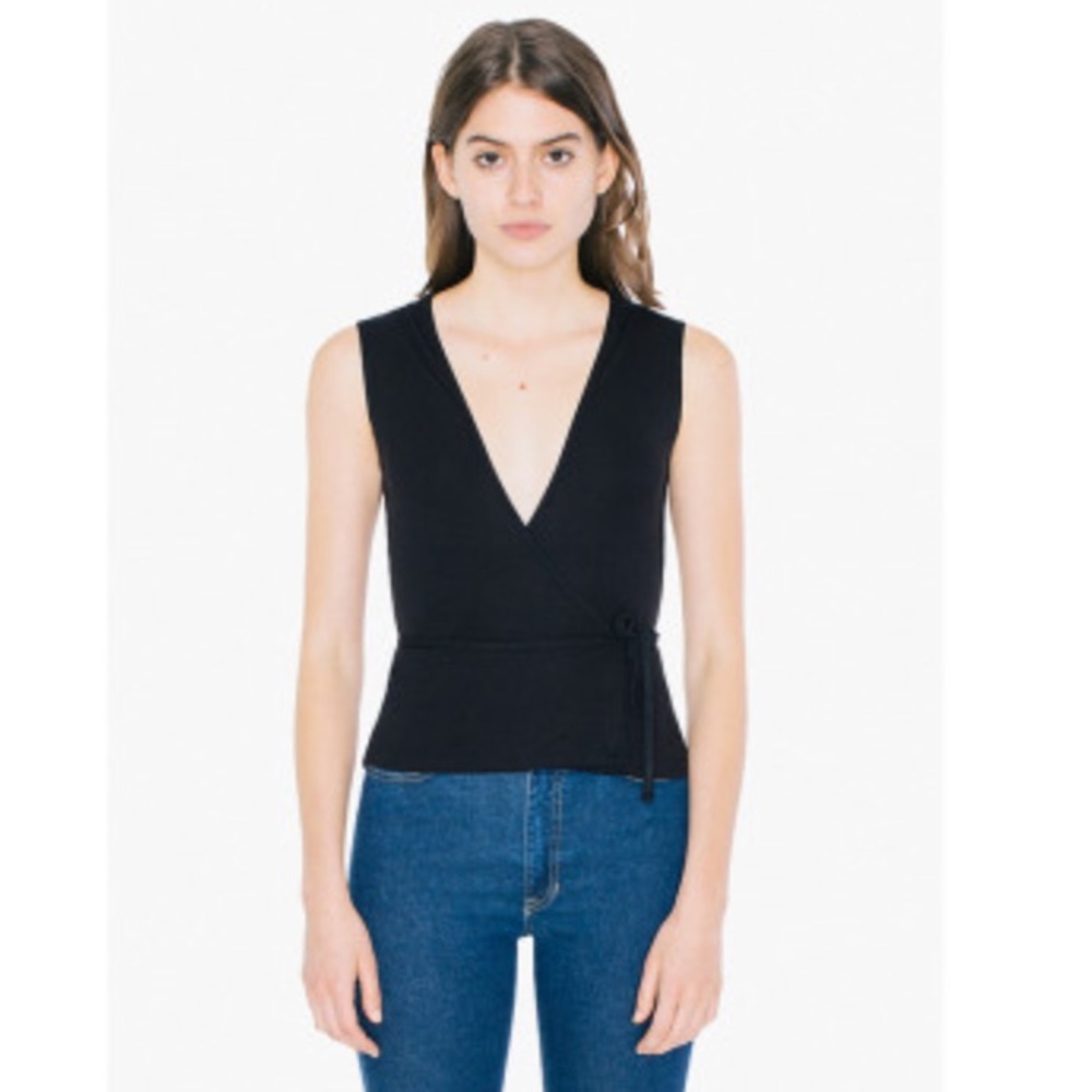 NWOT American Apparel Wrap Top